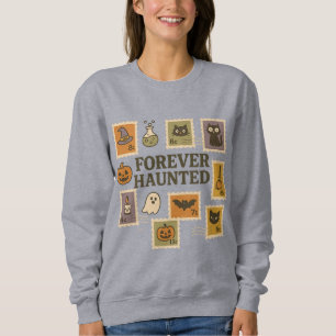 Forever Haunted Halloween Postage Stamp Shirt