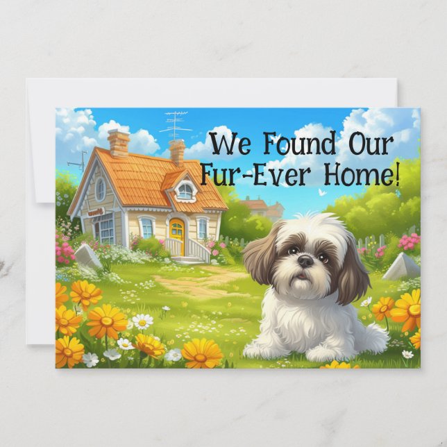 Forever Home Funny New Address Moving Card (Front)