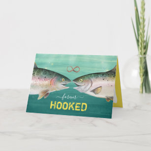 Forever Hooked on You Photo Fish Valentine's Day Card