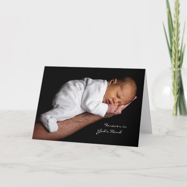 Forever in God's Hand (New Baby) Card (Front)