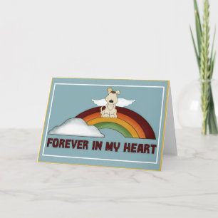 Forever in Heart Pet Sympathy Greeting Card