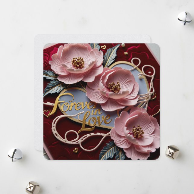 Forever in Love Valentine cards (Front/Back In Situ)