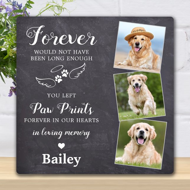 Forever In Loving Memory Custom Pet Memorial Photo Plaque (Creator Uploaded)