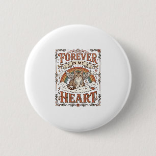 Forever In My Heart Cat Memorial Rainbow Bridge Vi 6 Cm Round Badge