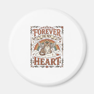Forever In My Heart Cat Memorial Rainbow Bridge Vi Magnet