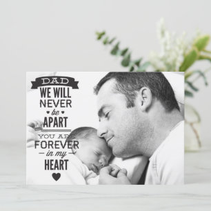 Forever in My Heart Happy Father's Day Photo Card