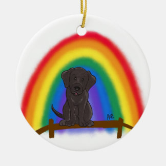 Forever in my heart ornament (black lab)