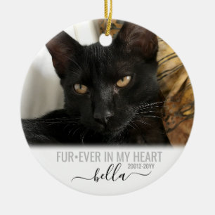 Forever in my Heart Pet Memorial Keepsake Ceramic Ornament