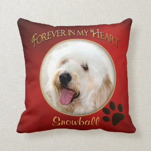 Forever in My Heart Pillow - Pet's Memory - Photo