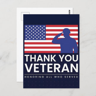 Forever in Our Debt—Happy Veterans Day Postcard