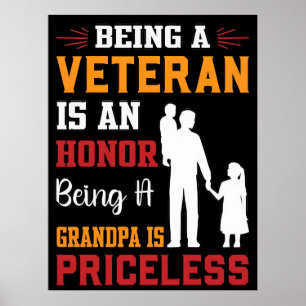 Forever in Our Debt—Happy Veterans Day Poster