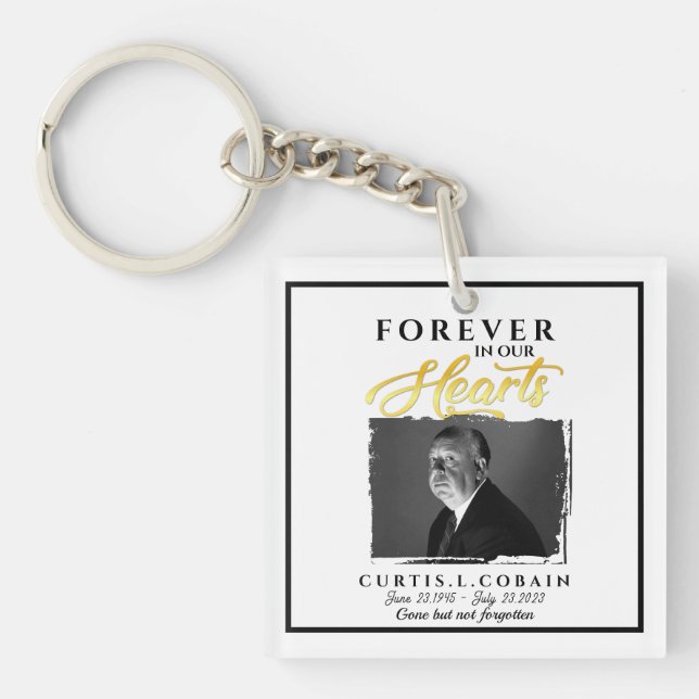 Forever in our Heart Memorial Key Ring (Front)