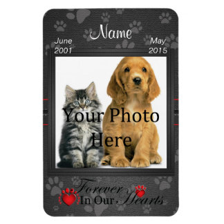 Forever In Our Hearts | Cat or Dog Memorial Magnet