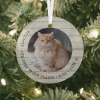 Forever in Our Hearts Cat Photo Pet Memorial