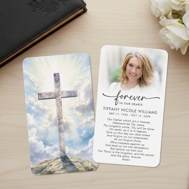 Forever in Our Hearts Christian Prayer Cards (Creator Uploaded)