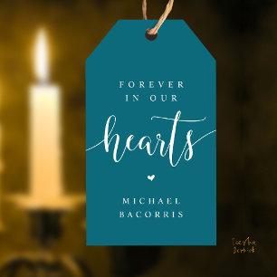 Forever in Our Hearts Custom Memorial Candle Favou Gift Tags