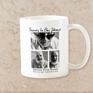 Forever in our Hearts Dad Grandpa Memorial Coffee Mug
