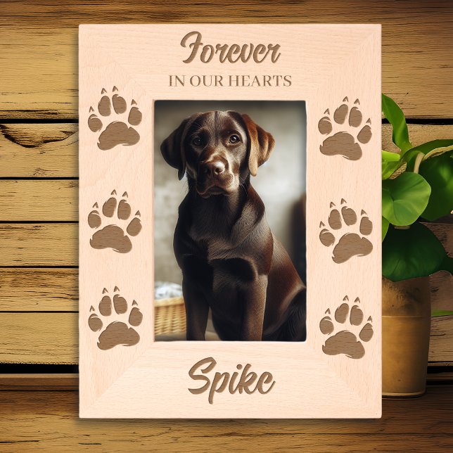 Forever in Our Hearts | Dog Memorial  Etched Frames (Creator Uploaded)