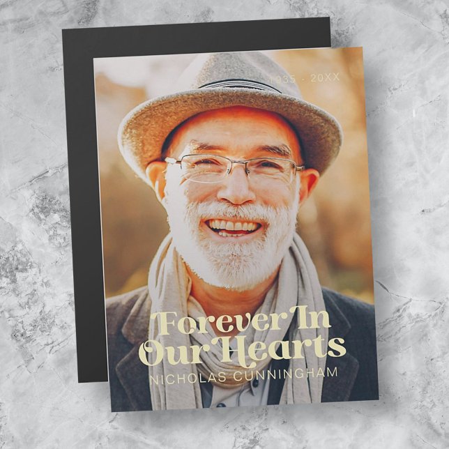 Forever In Our Hearts Elegant Photo Memorial (Creator Uploaded)