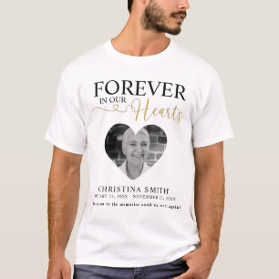 Forever in our hearts Funeral Photo Memorial  Tri- T-Shirt