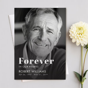 Forever In Our Hearts Funeral Photo Program