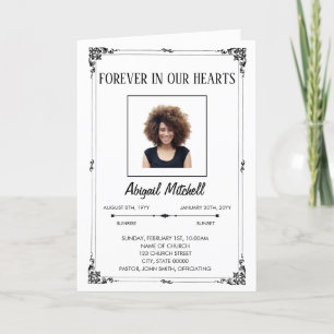 Forever In Our Hearts Funeral Program   FP00015