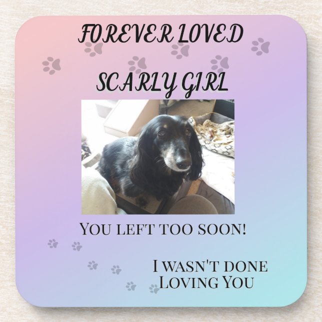 Forever in Our Hearts Gradient Tribute Coaster (Front)