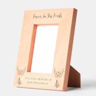 Forever In Our Hearts   Guardian Angel 6x4 Etched Frames
