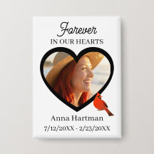 Forever in our Hearts | Heart Photo & Cardinal 