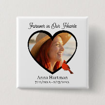 Forever in our Hearts | Heart Photo & Cardinal 