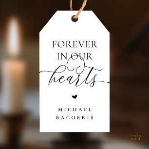 Forever in Our Hearts Memorial Candle Favour Custo Gift Tags