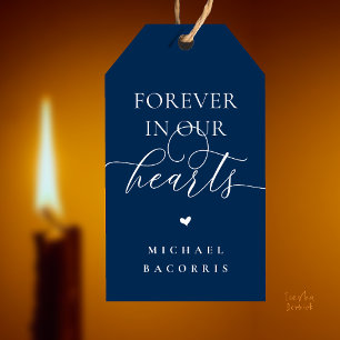 Forever in Our Hearts Memorial Candle Favour Custo Gift Tags