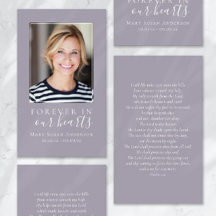 Forever in Our Hearts Memorial Card