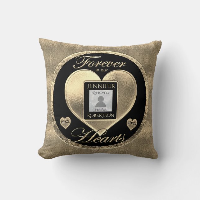 Forever in Our Hearts Memorial Cushion (Front)