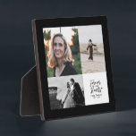 Forever in our Hearts | Memorial Photo Collage Plaque<br><div class="desc">Remember your loved ones with this photo collage plaque. This design features modern lettering " Forever in our Hearts" with heart and custom text. You can add three photos in this template. More memorial items are available at my shop BaraBomDesign.</div>