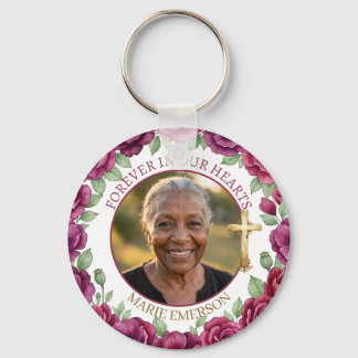 Forever in our Hearts | Memorial Photo Key Ring