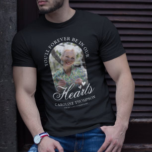 Forever in Our Hearts Memorial Photo T-Shirt