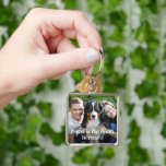Forever in Our Hearts Pet Dog Photo Keepsake Key Ring<br><div class="desc">Keep your furry family member close to your heart with this beautiful photo keepsake keychain. Designed to honour the memory of a beloved dog,  cat,  or other pet. Features a photo design with custom white 'Forever in Our Hearts' script overlay with name you can personalise.</div>