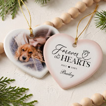 Forever in Our Hearts Pet Heart Photo Keepsake