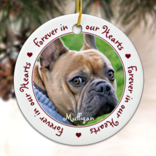 Forever in our Hearts - Pet Loss Keepsake Memorial Ceramic Ornament