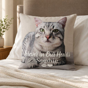 Forever in Our Hearts Pet Memorial Cat Cushion