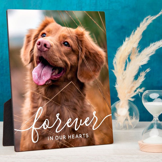 Forever in our Hearts Pet Memorial Dog Photo Plaque (Creator Uploaded)