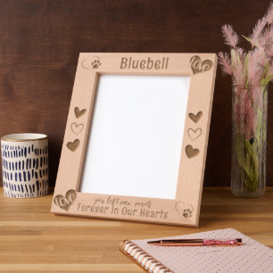 Forever In Our Hearts Pet Memorial Etched Frames