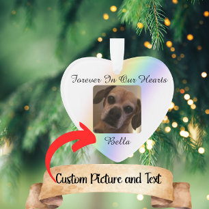 Forever In Our Hearts Pet Rainbow Bridge Ornament