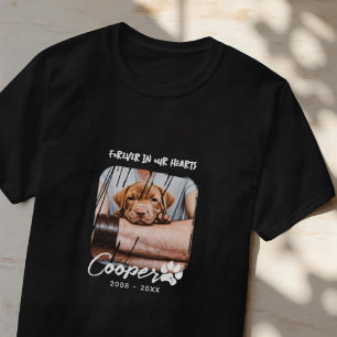 Forever in our Hearts Pet's Memorial Grunge Photo T-Shirt