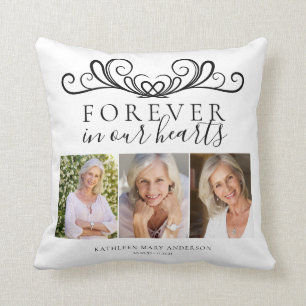Forever in Our Hearts Photo Cushion