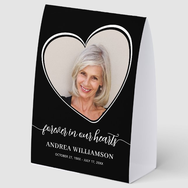 Forever in Our Hearts Photo Funeral (Front)