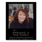 Forever in Our Hearts Photo Funeral Welcome Sign