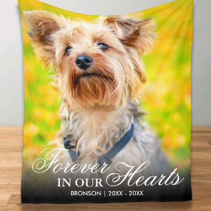 Forever in our Hearts Photo Memorial Fleece Blanket