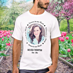 Forever in our Hearts Photo Memorial T-Shirt